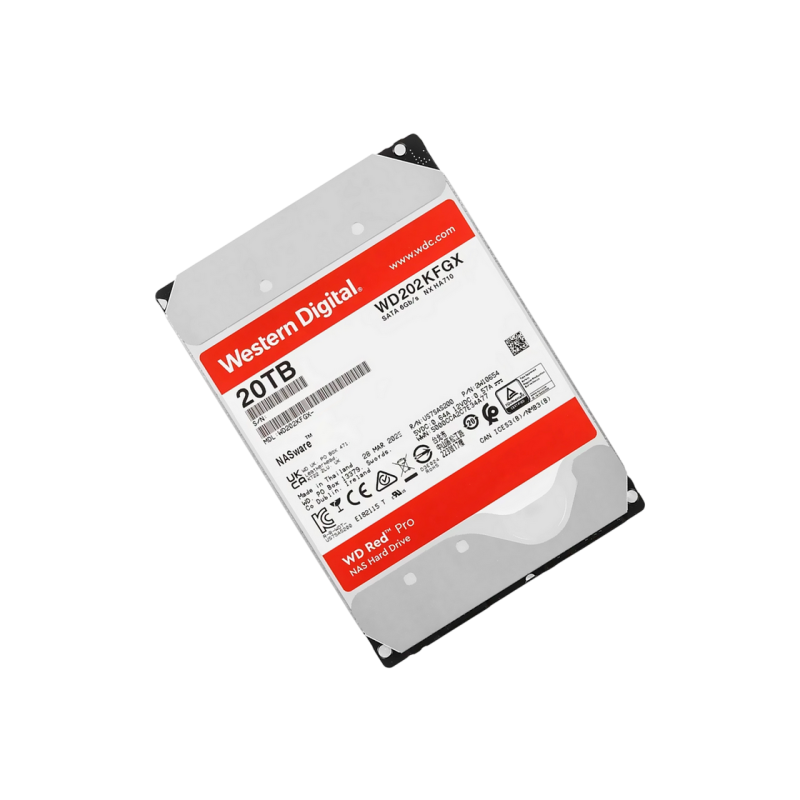 3.5" HDD 20.0TB-SATA-512MB Western Digital "Red Pro (WD202KFGX)", NAS, CMR, 7200rpm, 2.5M (MTBF