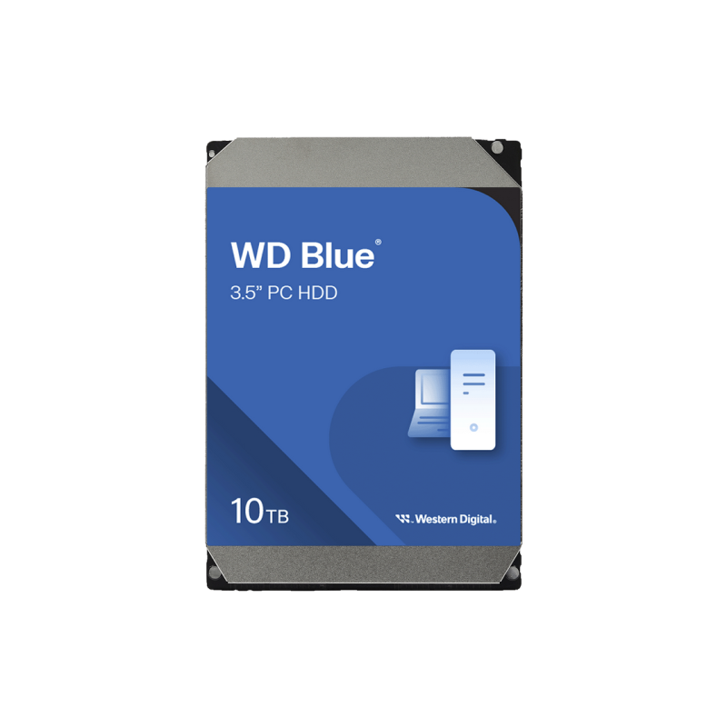 3.5" HDD 10.0TB -SATA -512MB Western Digital "Blue (WD100EAGZ)", PC Desktop, CMR, 7200rpm