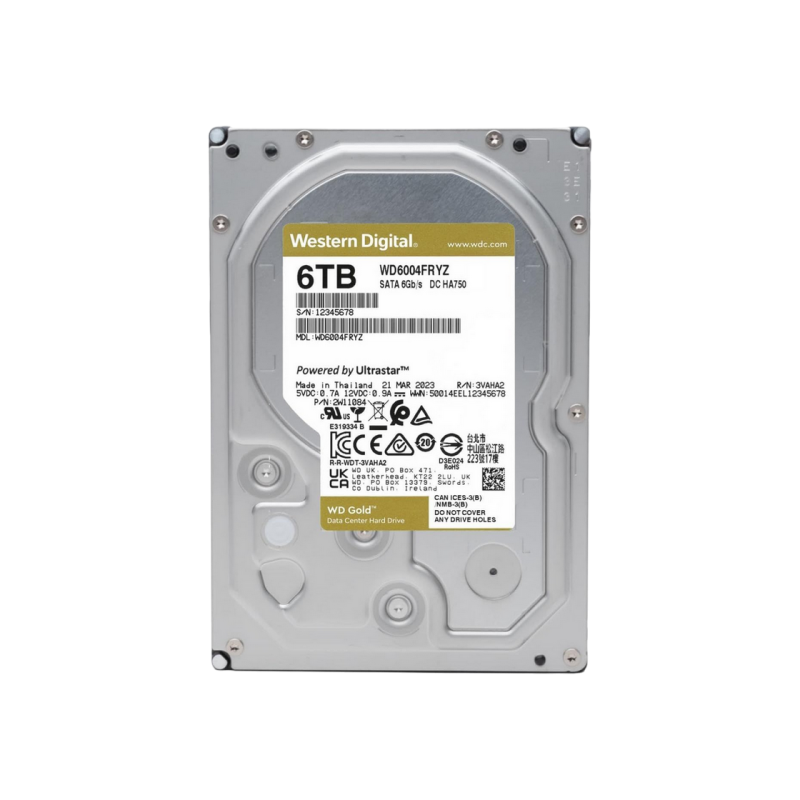 Жесткий диск 6.0TB Western Digital Gold WD6004FRYZ