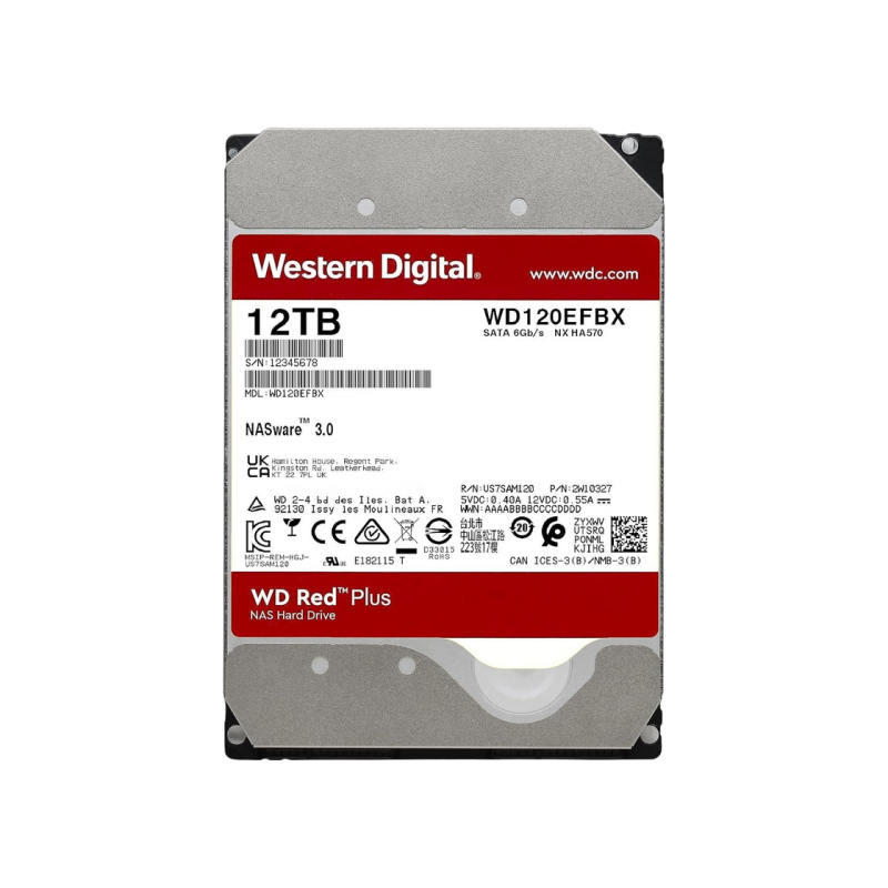 Жесткий диск 12.0TB Western Digital WD120EFBX Red Plus NAS