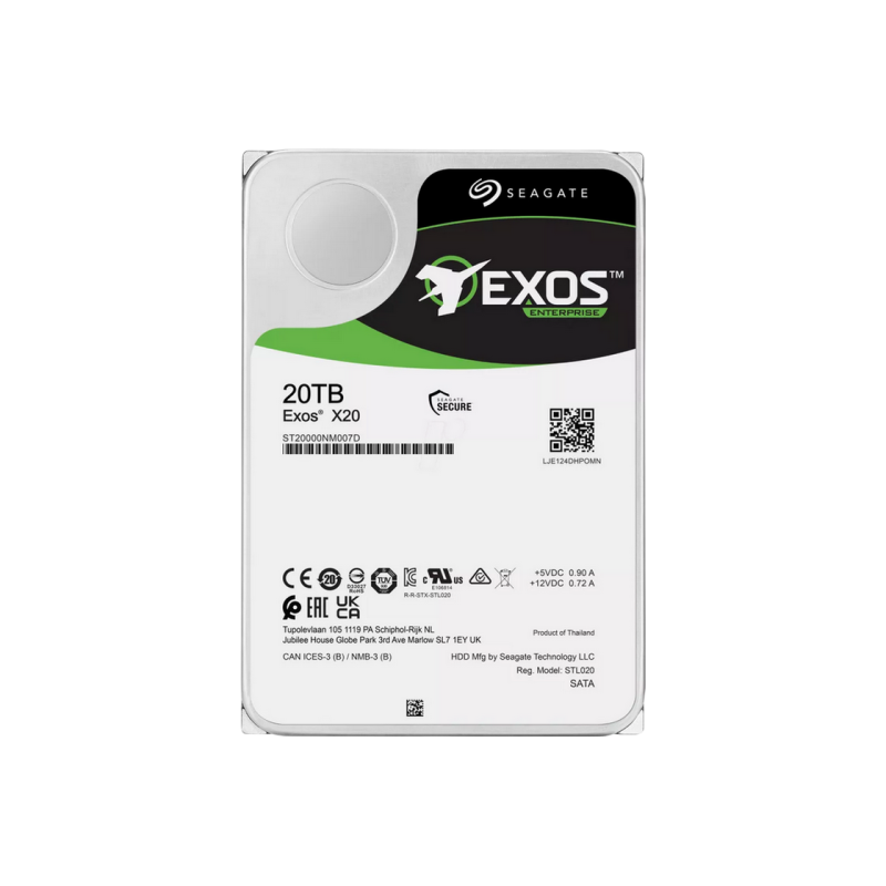Жесткий диск 20.0TB Seagate Exos X20 ST20000NM007D-FR