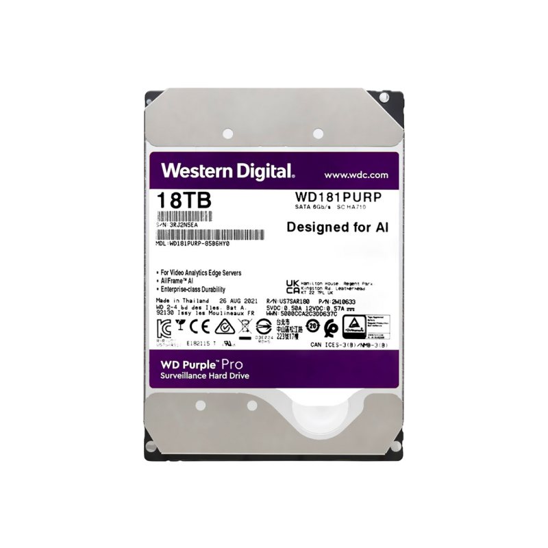 Жесткий диск 18.0TB Western Digital Purple Pro WD181PURP