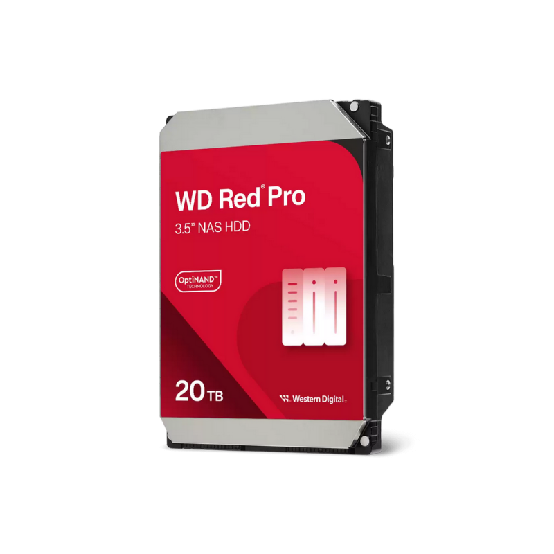 3.5" HDD 20.0TB-SATA-512MB Western Digital "Red Pro (WD202KFGX)", NAS, CMR, 7200rpm, 2.5M (MTBF