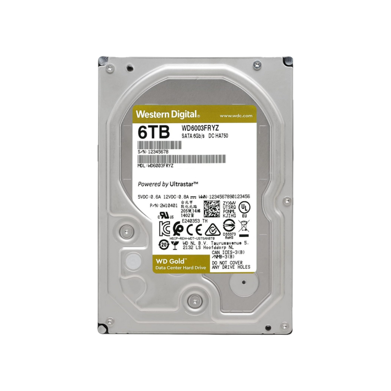 Жесткий диск 6.0TB Western Digital WD6003FRYZ Gold