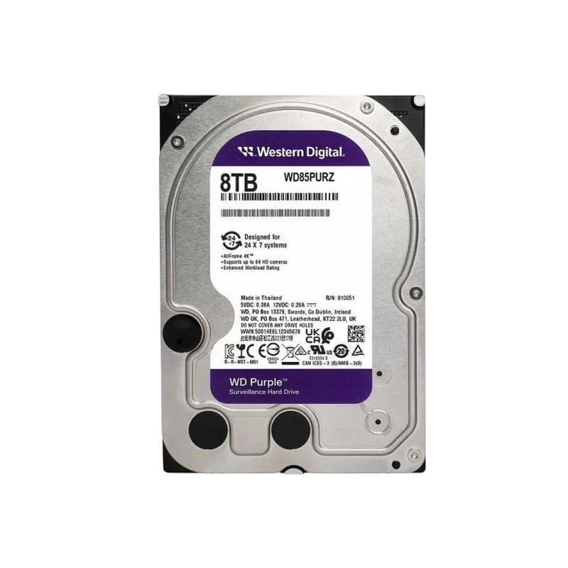 Жесткий диск 8.0TB Western Digital WD85PURZ Caviar Purple