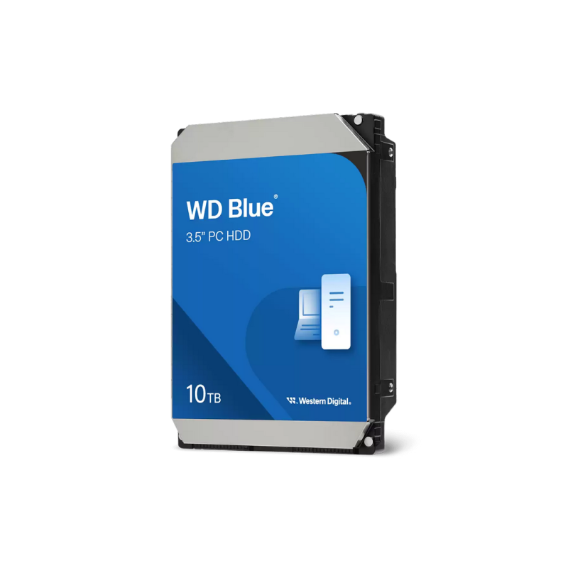 3.5" HDD 10.0TB -SATA -512MB Western Digital "Blue (WD100EAGZ)", PC Desktop, CMR, 7200rpm
