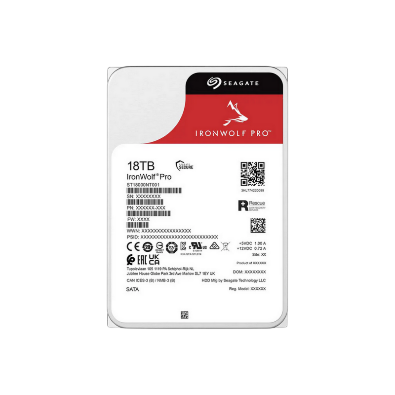 Жесткий диск 18.0TB Seagate IronWolf Pro ST18000NT001-FR
