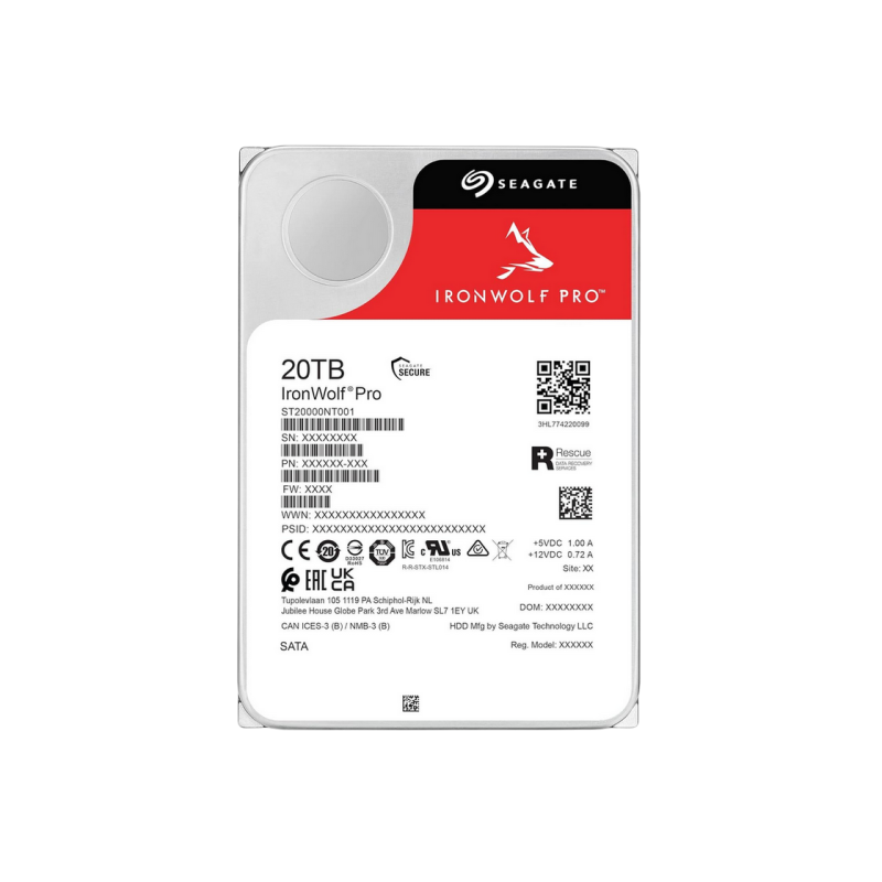 Жесткий диск 20.0TB Seagate IronWolf Pro ST20000NT001-FR