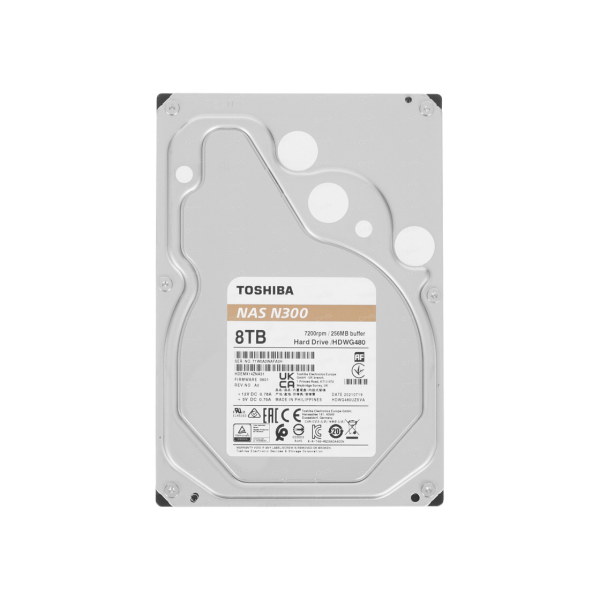 HDD 8.0TB Toshiba N300 NAS Systems HDWG480UZSVA