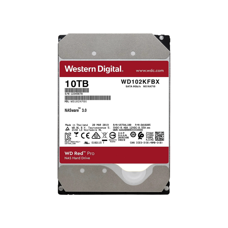 Жесткий диск 10.0TB Western Digital Red Pro WD102KFBX
