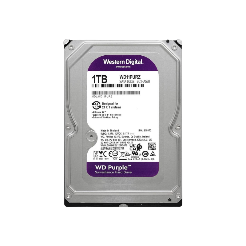 Жесткий диск 1.0TB Western Digital Purple WD11PURZ