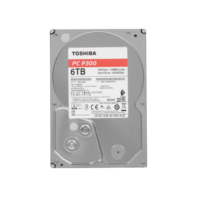 Жесткий диск 6.0TB Toshiba HDWD260UZSVA P300