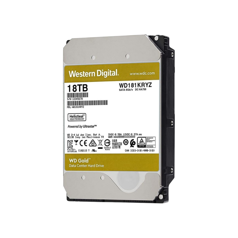 Жесткий диск 18.0TB Western Digital WD181KRYZ Gold