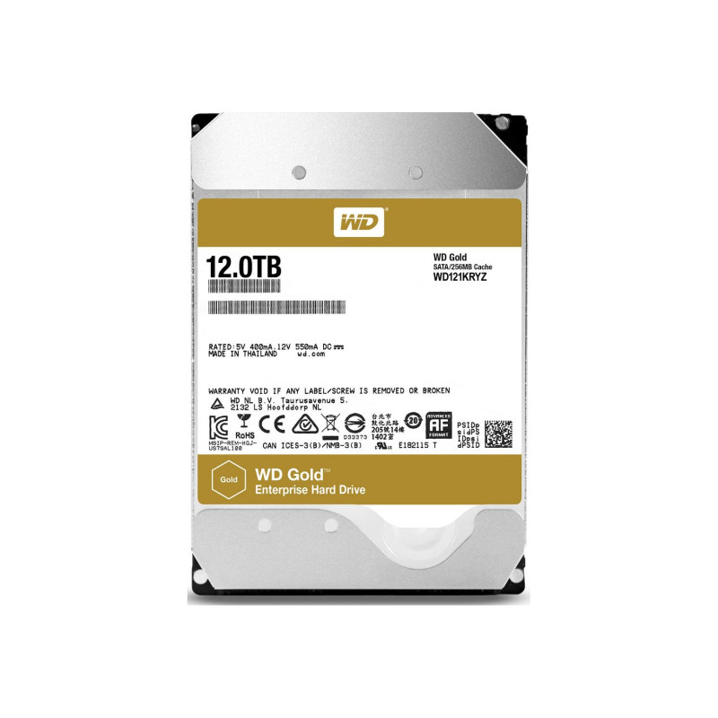 Жесткий диск 12.0TB Western Digital WD121KRYZ Gold