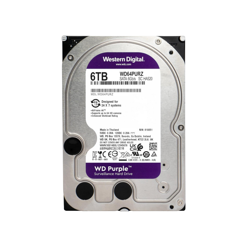 Жесткий диск 6.0TB Western Digital Purple WD64PURZ