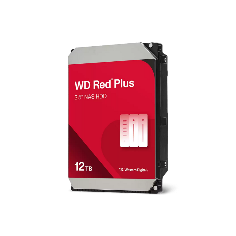 3.5" HDD 12.0TB-SATA-512MB Western Digital "Red Plus (WD120EFGX)", NAS, CMR, 7200rpm