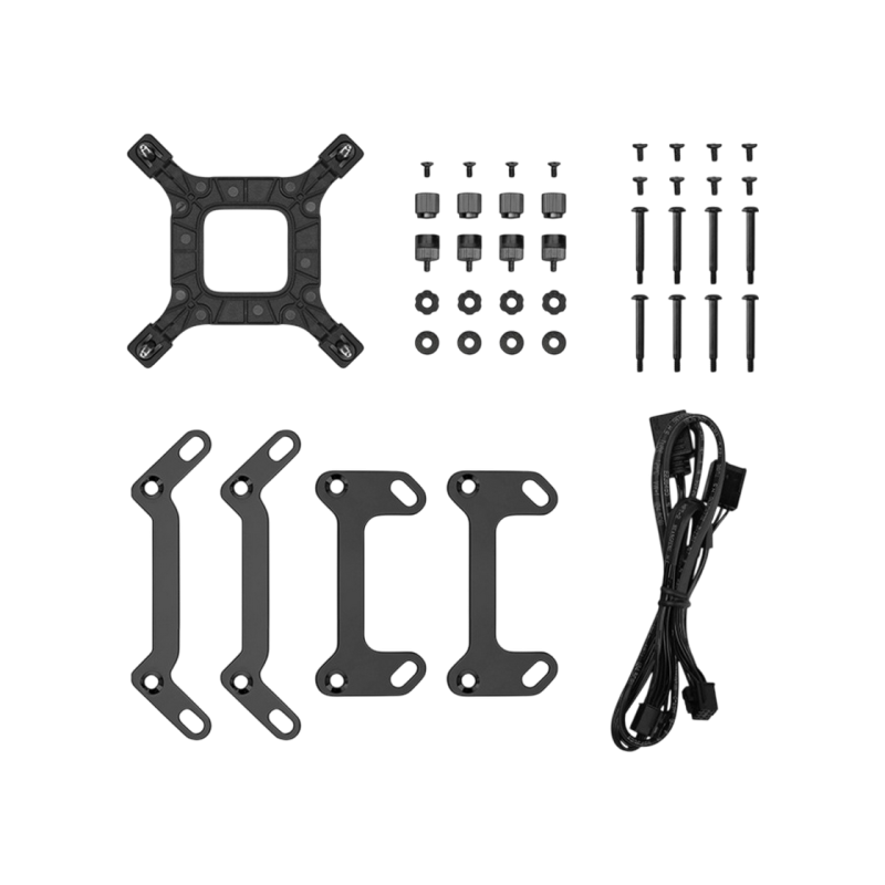 AIO Liquid Cooling Deepcool "LM240" (<38.71dBA, 600-2400RPM, 66.32CFM, 2x120mm, 2400 RPM, ARGB, 2.4&