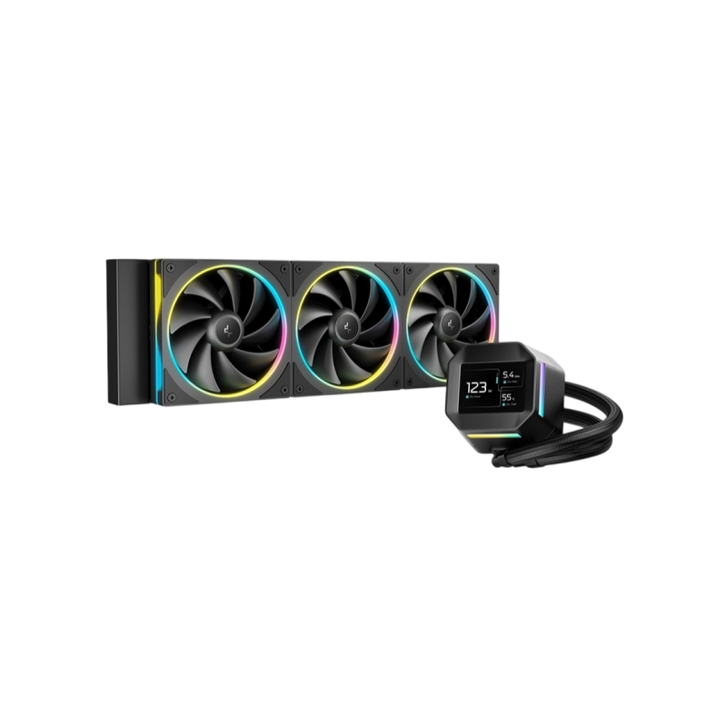 AIO Liquid Cooling Deepcool "LM360" (<38.71dBA, 600-2400RPM, 72.04CFM, 3x120mm, 340RPM, ARGB, 2.4"