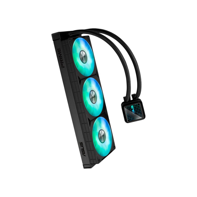 AIO Liquid Cooling Asus "PRIME LC 360 ARGB" (<36,5dBA, 3x120mm, ARGB, 800-3600RPM, 77,22CFM
