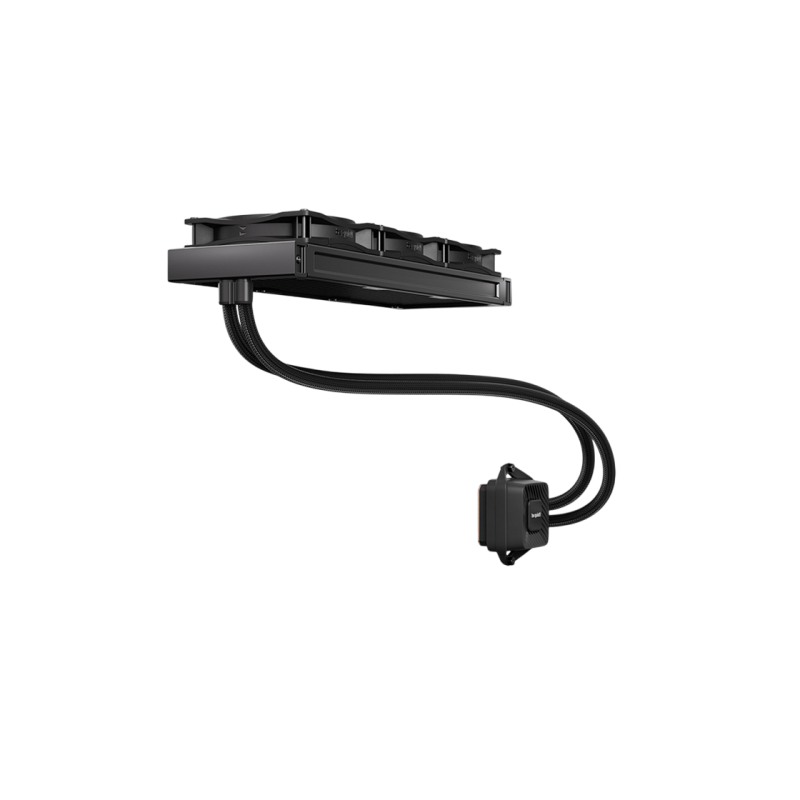 Система жидкостного охлаждения "все в одном" — тихая работа! "Pure Loop 3 360 мм" (15,4–37,2 дБ, 3 x 120 мм, ШИМ, 2100 об/мин, 59,6 куб. футов в минуту, насос: