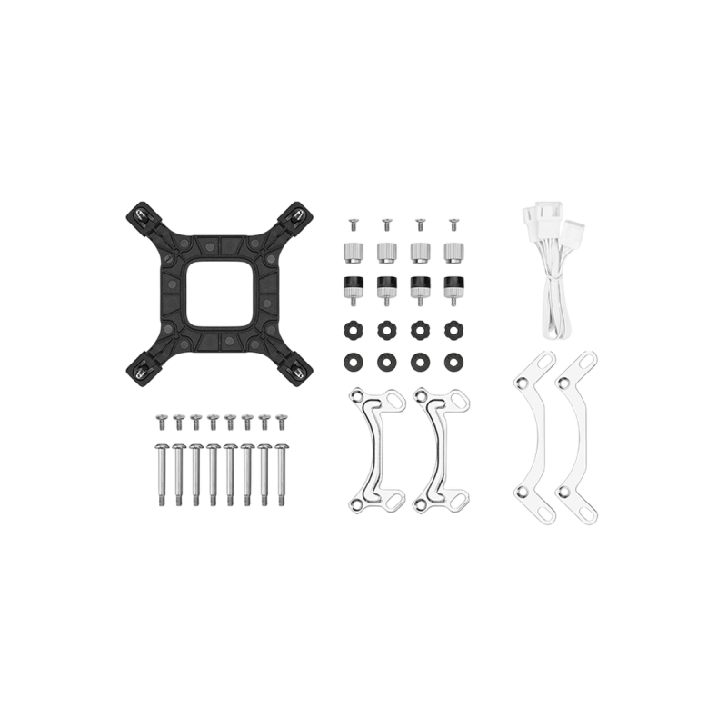 AIO Liquid Cooling Deepcool "LE240 WH V2" (<31.6dBA, 500-2100RPM, 75.89CFM, 2x120mm, 2500-3400 RPM,