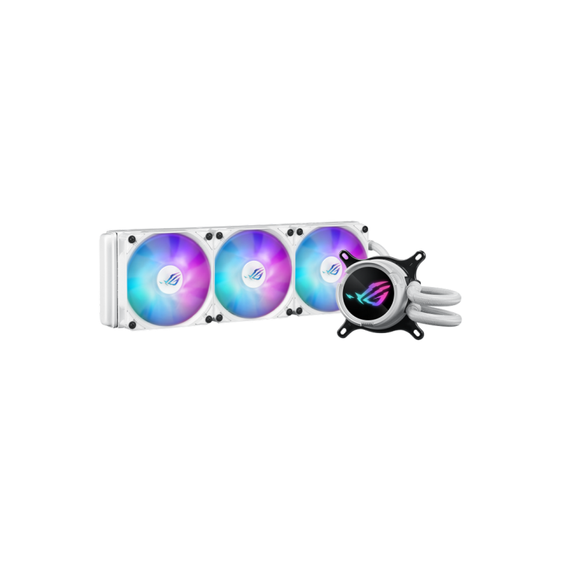 AIO Liquid Cooling Asus "ROG STRIX LC III 360 ARGB LCD WHT" (36.0dBA, 3x120mm, 800-2200RPM, 70.38CFM