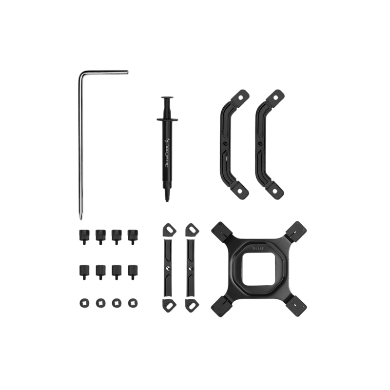 AC Deepcool "AK500 G2 DIGITAL NYX" (≤31.45 dB, 2200RPM, 63.4 CFM, 120mm, 5x6mm, Display: 29x39mm, 1362g