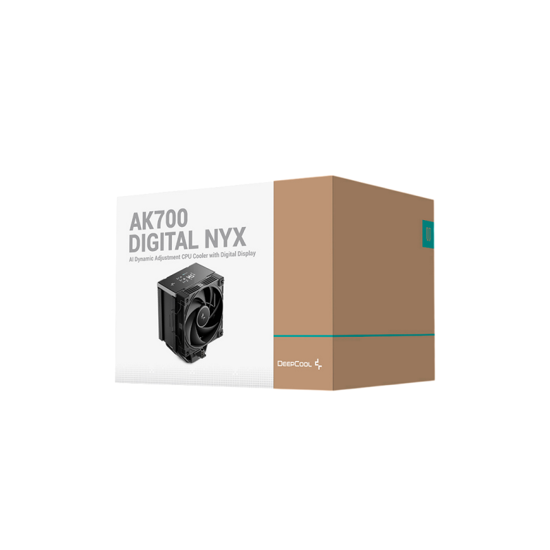 AC Deepcool "AK700 DIGITAL NYX" (≤21.0/28.8/36.0 dB, 2700RPM, 77.23 CFM, 120mm, 7x6mm, Display: 29x39mm,