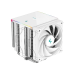 AC Deepcool "AK620 DIGITAL WH" (≤28 dB, 500-1850RPM, 68.99 CFM, 2x120mm, ARGB, 260W, 6x6mm, Display,