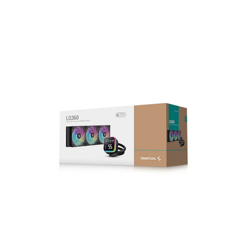 AIO Liquid Cooling Deepcool "LQ360 ARGB" (<38.71dBA, 600-2400RPM, 72.04CFM, 3x120mm, ARGB, 1840g
