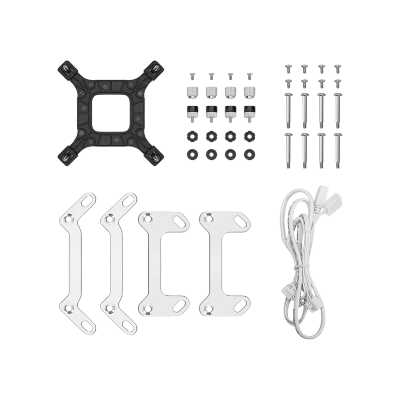 AIO Liquid Cooling Deepcool "LM240" (<38.71dBA, 600-2400RPM, 66.32CFM, 2x120mm, 2400 RPM, ARGB, 2.4&