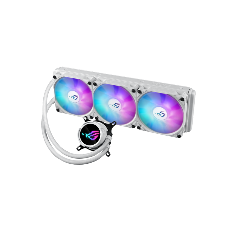 AIO Liquid Cooling Asus "ROG STRIX LC III 360 ARGB LCD WHT" (36.0dBA, 3x120mm, 800-2200RPM, 70.38CFM