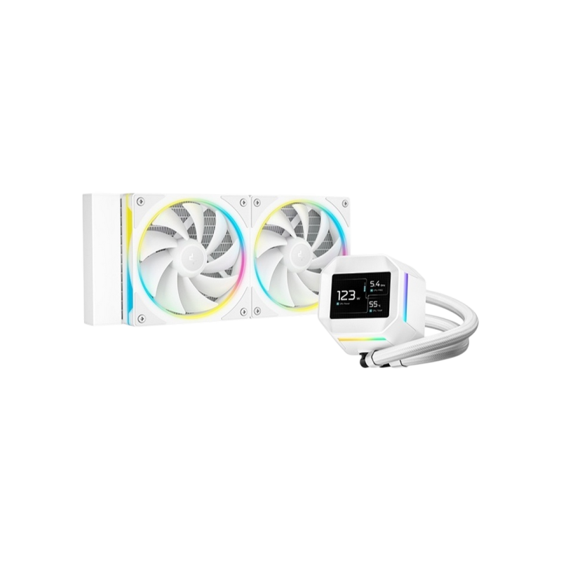 AIO Liquid Cooling Deepcool "LM240" (<38.71dBA, 600-2400RPM, 66.32CFM, 2x120mm, 2400 RPM, ARGB, 2.4&
