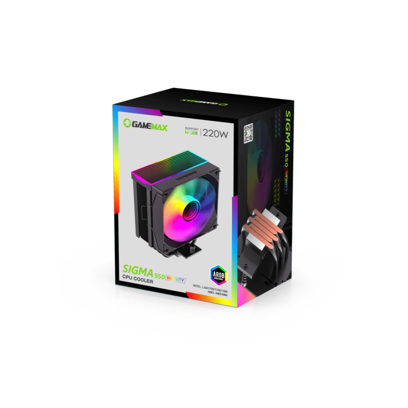 Кулер для процессора Gamemax Sigma 550 Infinity BK