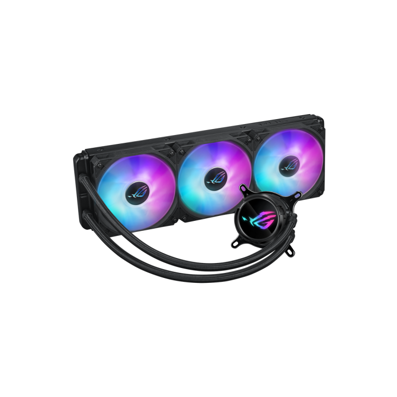 AIO Liquid Cooling Asus "ROG STRIX LC III 360 ARGB" (<36dBA, 3x120mm, ARGB, 800-2200RPM, 70,38CFM