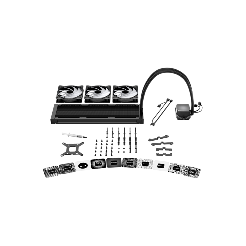 Система жидкостного охлаждения "все в одном" Be quiet! "Pure Loop 3 LX 360 мм" (15,4-37,2 дБ, 3 x 120 мм, ШИМ, 2100 об/мин, 61,8 куб. фут/мин, насос)