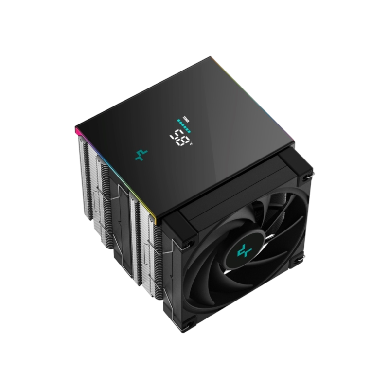 AC Deepcool "AK500S DIGITAL SE" (≤28dB, 500-1850RPM, 68.99 CFM, 120mm, ARGB, 5x6mm, Display, 904g.) Black