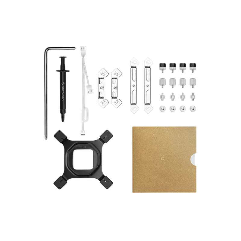 AC Deepcool "AK620 DIGITAL WH" (≤28 dB, 500-1850RPM, 68.99 CFM, 2x120mm, ARGB, 260W, 6x6mm, Display,