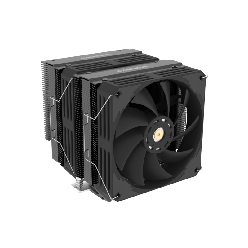 Кулер для процессора Gamemax TWIN600 BK, Black