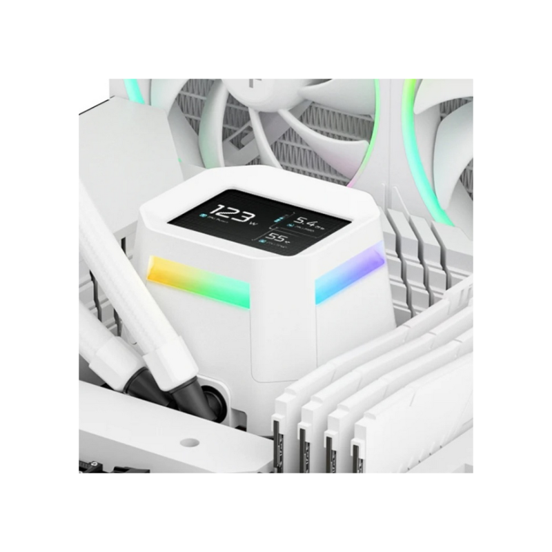 AIO Liquid Cooling Deepcool "LM240" (<38.71dBA, 600-2400RPM, 66.32CFM, 2x120mm, 2400 RPM, ARGB, 2.4&