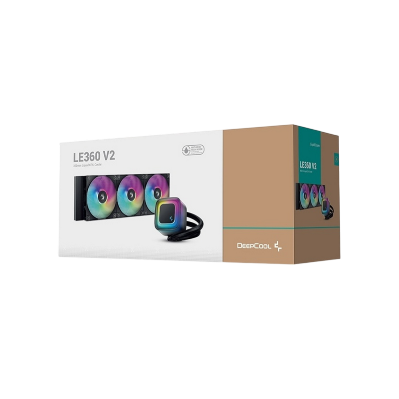 AIO Liquid Cooling Deepcool "LE360 V2" (<31.6dBA, 500-2100RPM, 75.89CFM, 3x120mm, 2500-3400RPM, ARGB,