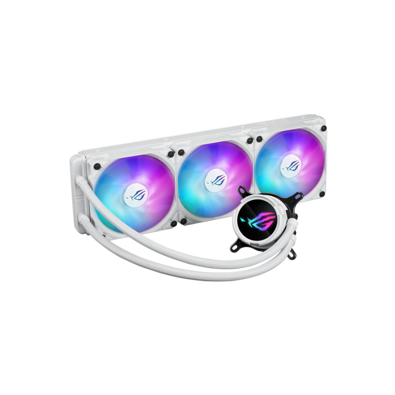 AIO Liquid Cooling Asus "ROG STRIX LC III 360 ARGB LCD WHT" (36.0dBA, 3x120mm, 800-2200RPM, 70.38CFM