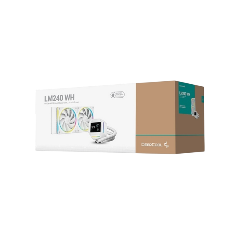 AIO Liquid Cooling Deepcool "LM240" (<38.71dBA, 600-2400RPM, 66.32CFM, 2x120mm, 2400 RPM, ARGB, 2.4&