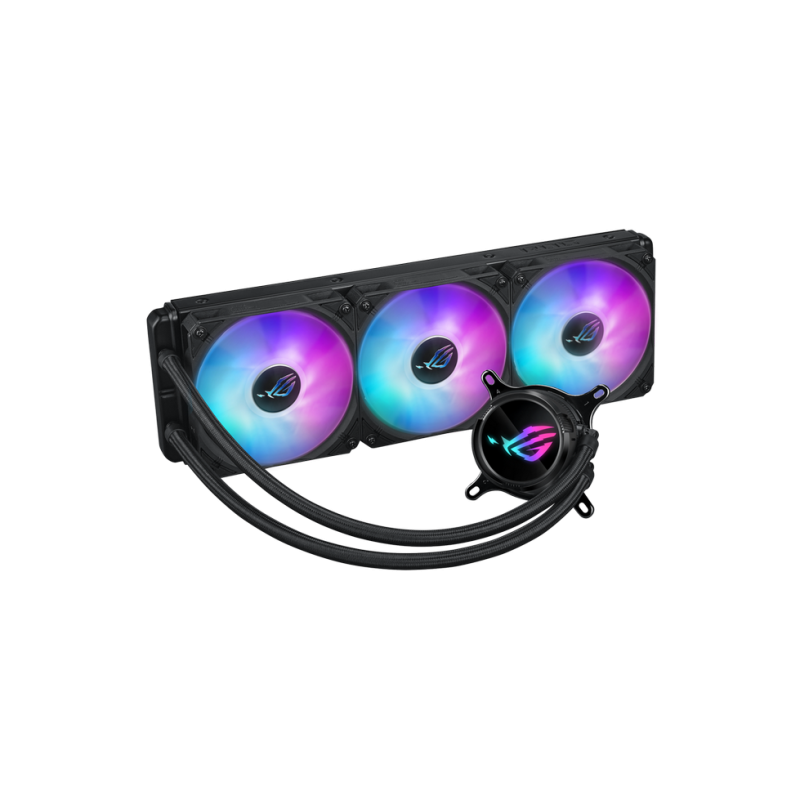 AIO Liquid Cooling Asus "ROG STRIX LC III 360 ARGB" (<36dBA, 3x120mm, ARGB, 800-2200RPM, 70,38CFM