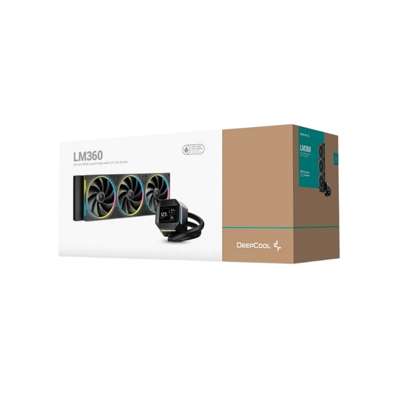 AIO Liquid Cooling Deepcool "LM360" (<38.71dBA, 600-2400RPM, 72.04CFM, 3x120mm, 340RPM, ARGB, 2.4"