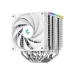 AC Deepcool "AK620 DIGITAL WH" (≤28 dB, 500-1850RPM, 68.99 CFM, 2x120mm, ARGB, 260W, 6x6mm, Display,