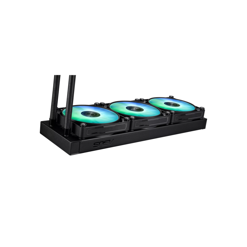 AIO Liquid Cooling Asus "MAX GAMING LC 360 ARGB LCD" (<35,5dBA, 3x120mm, ARGB, 0-2500RPM, 70,88CFM