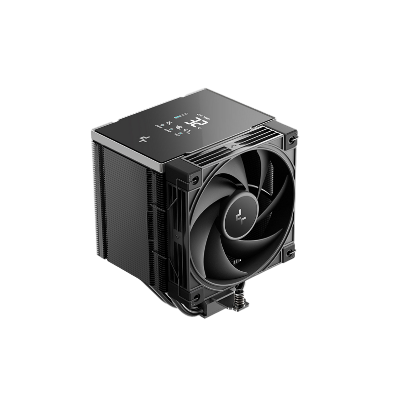 AC Deepcool "AK500 G2 DIGITAL NYX" (≤31.45 dB, 2200RPM, 63.4 CFM, 120mm, 5x6mm, Display: 29x39mm, 1362g