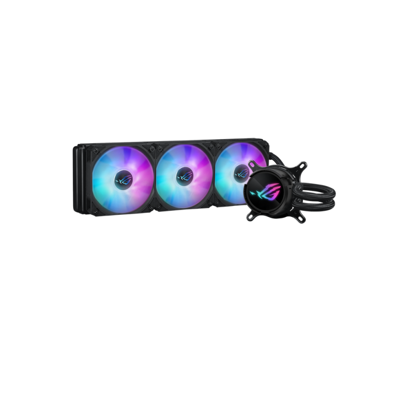 AIO Liquid Cooling Asus "ROG STRIX LC III 360 ARGB" (<36dBA, 3x120mm, ARGB, 800-2200RPM, 70,38CFM