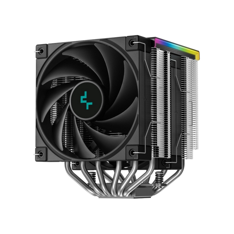 AC Deepcool "AK500S DIGITAL SE" (≤28dB, 500-1850RPM, 68.99 CFM, 120mm, ARGB, 5x6mm, Display, 904g.) Black